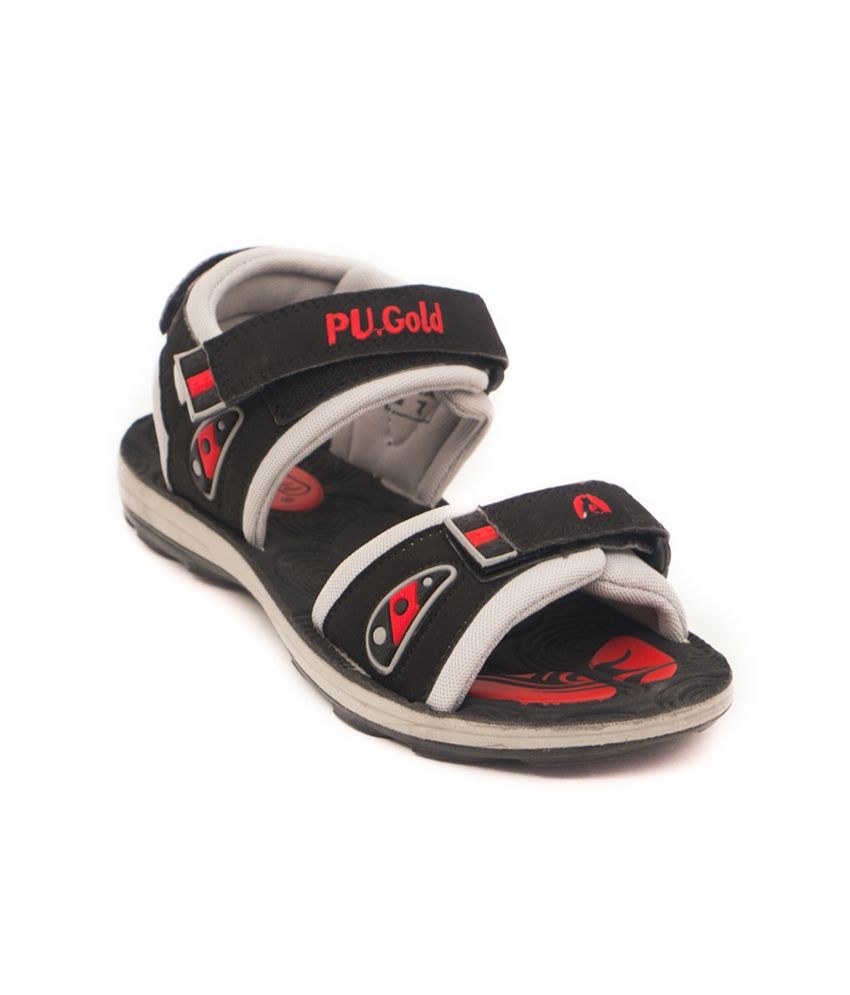 Asian Black Daily Wear Sandals For Men Price in India- Buy Asian Black Daily Wear Sandals For 