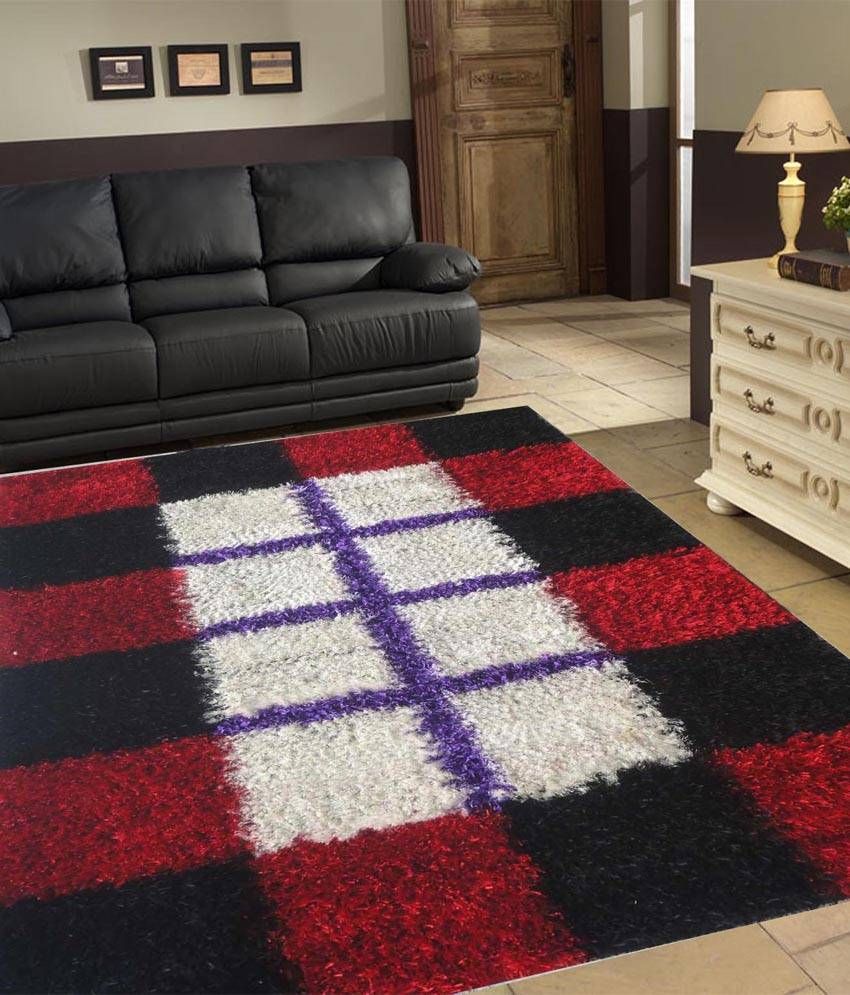 Carpetwings Rose Shaggy Geometrical Carpet 4x6 Ft. - Buy ...