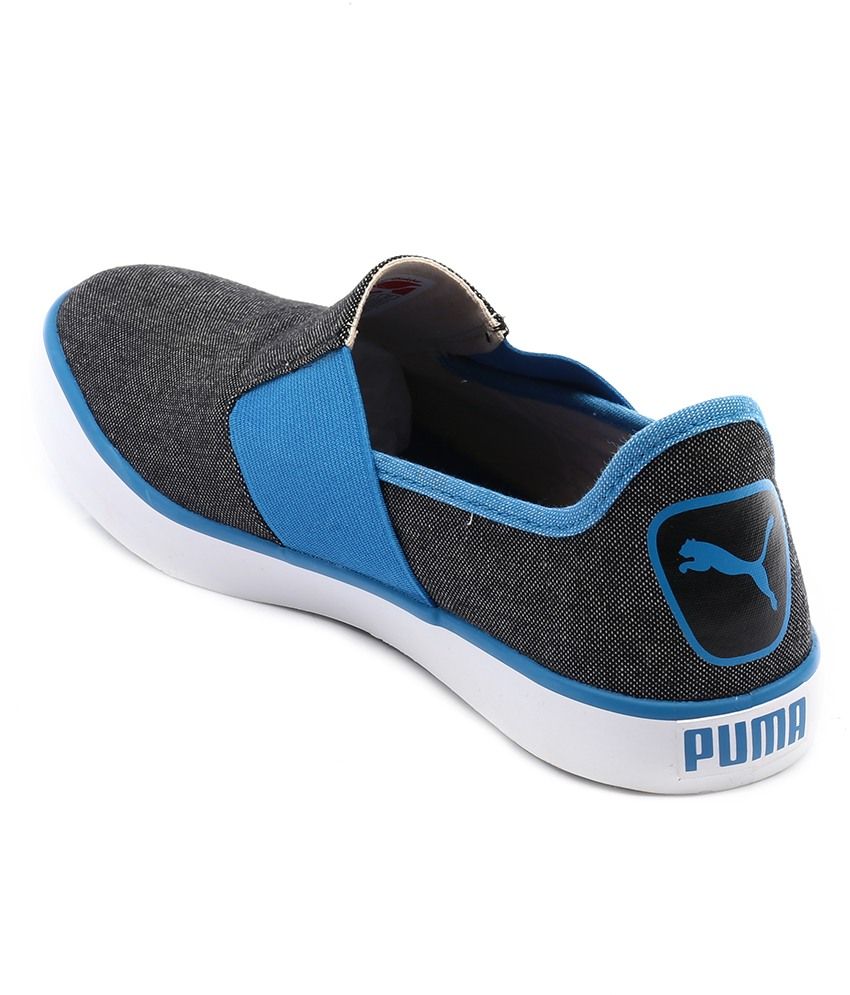 puma mens lazy slip on canvas sneakers