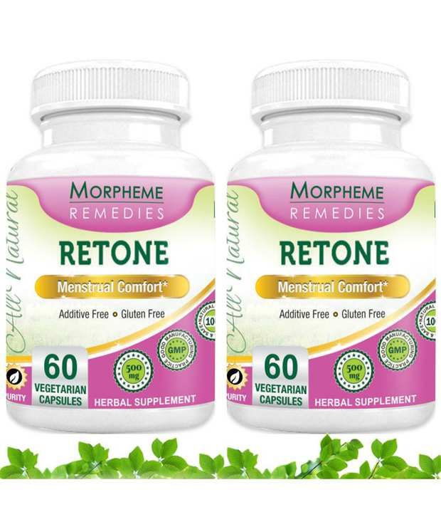 Morpheme Retone Capsules For Menstrual Comfort 500Mg Extract 60 Veg