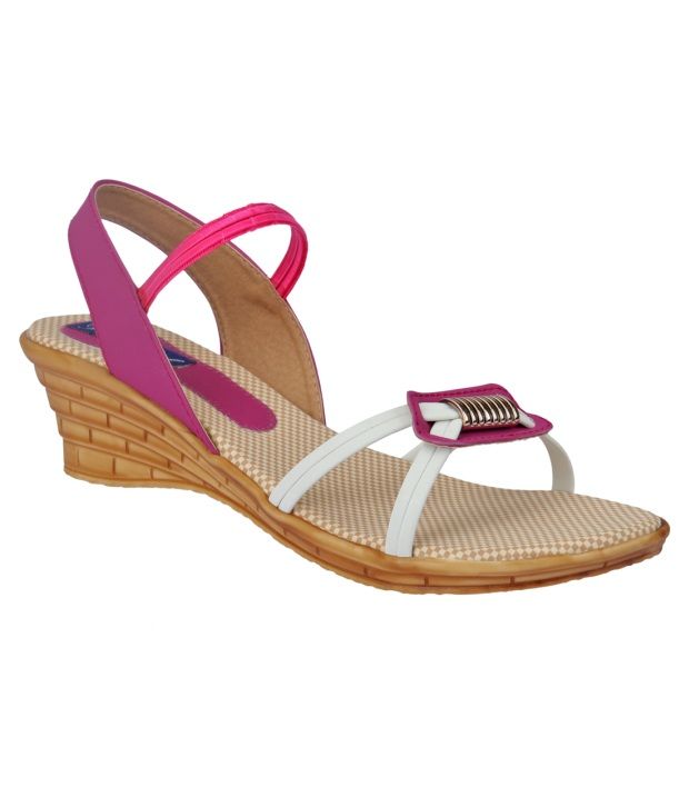 womens pink heeled sandals