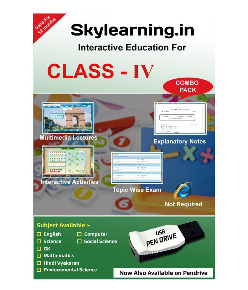     			SKYLearning Interactive Education for  CBSE Class 4 Pen Drive