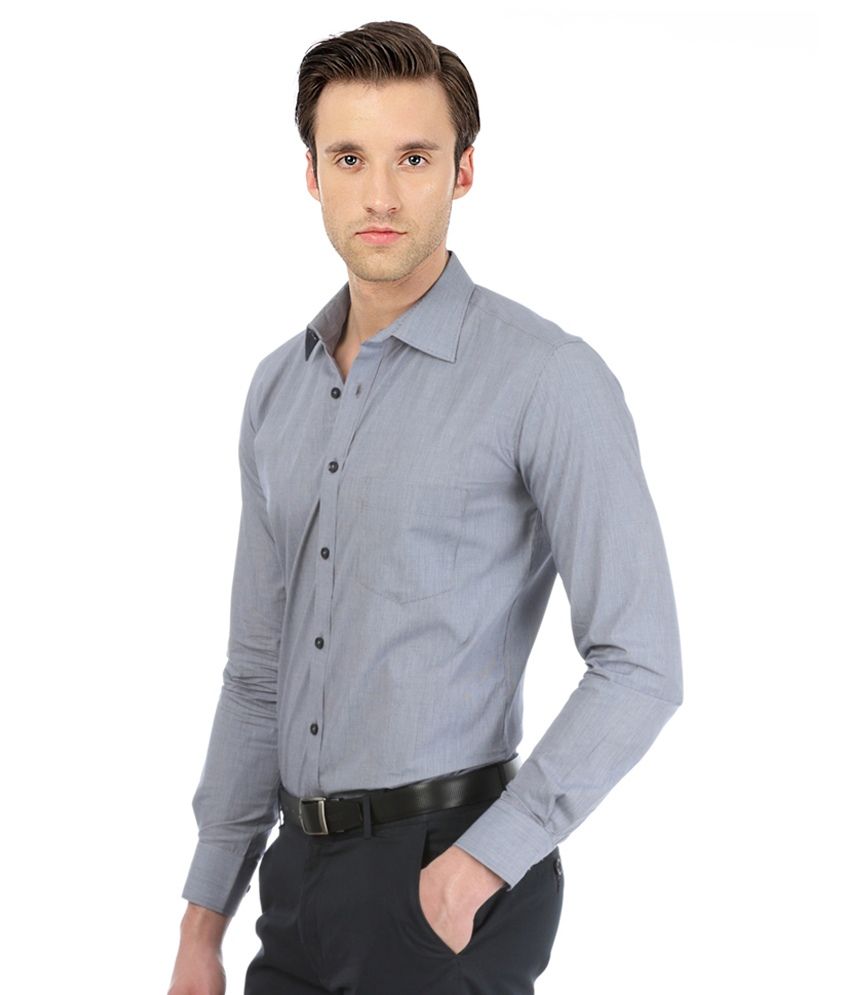 Basics Navy Checks Formal Shirt - Buy Basics Navy Checks Formal Shirt ...