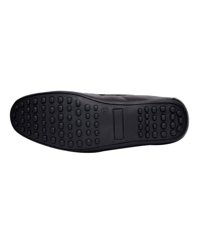 mens casual black loafers