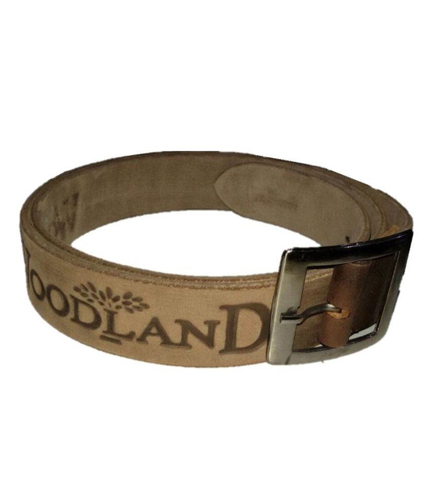 Woodland Brown Leather Belt For Men: Buy Online at Low Price in India ...