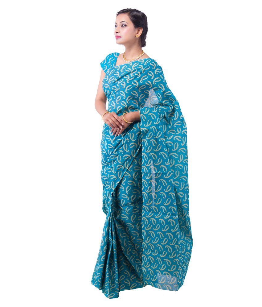 bandhani cotton saree with blouse