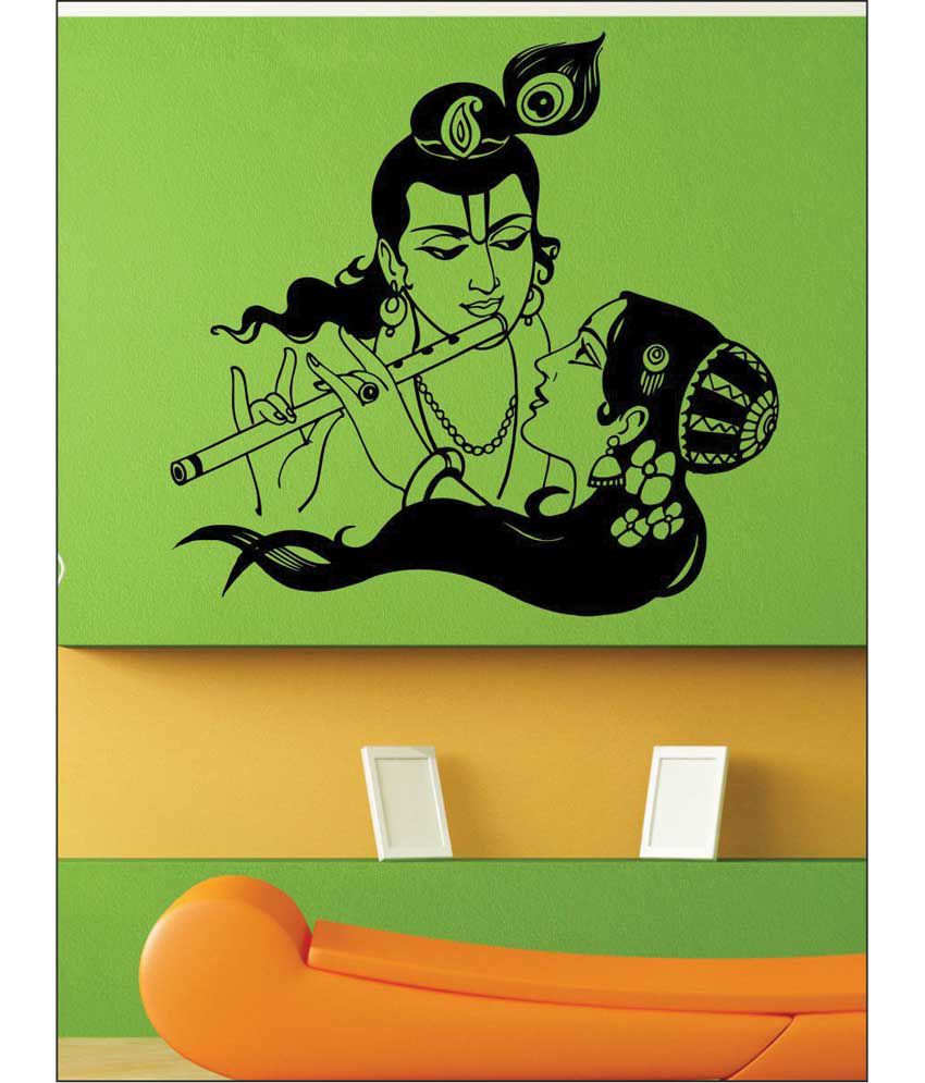 Wall1ders Radhe Krishna Black Stickers - Super - Buy Wall1ders Radhe Krishna  Black Stickers - Super Online at Best Prices in India on Snapdeal