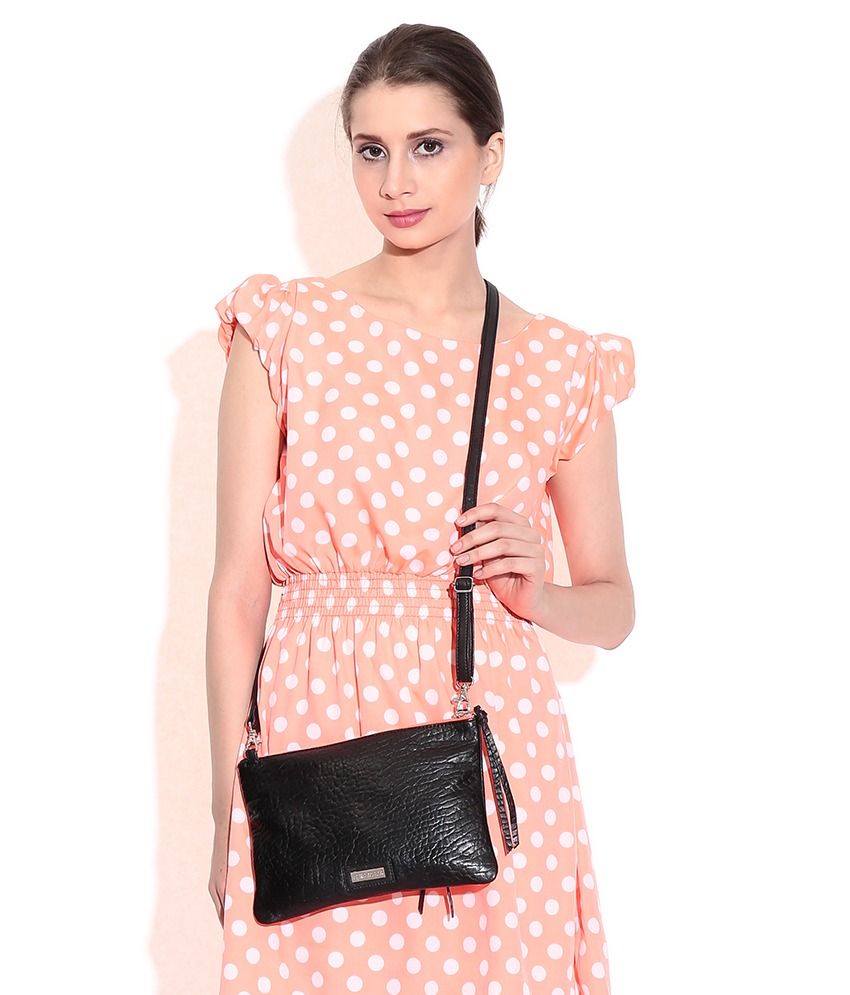 vero moda black sling bolsa