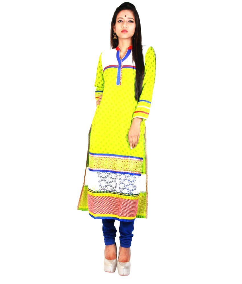 Fashion Point Kashmiri Work Cotton Silk Kurti For Women - Buy Fashion ...