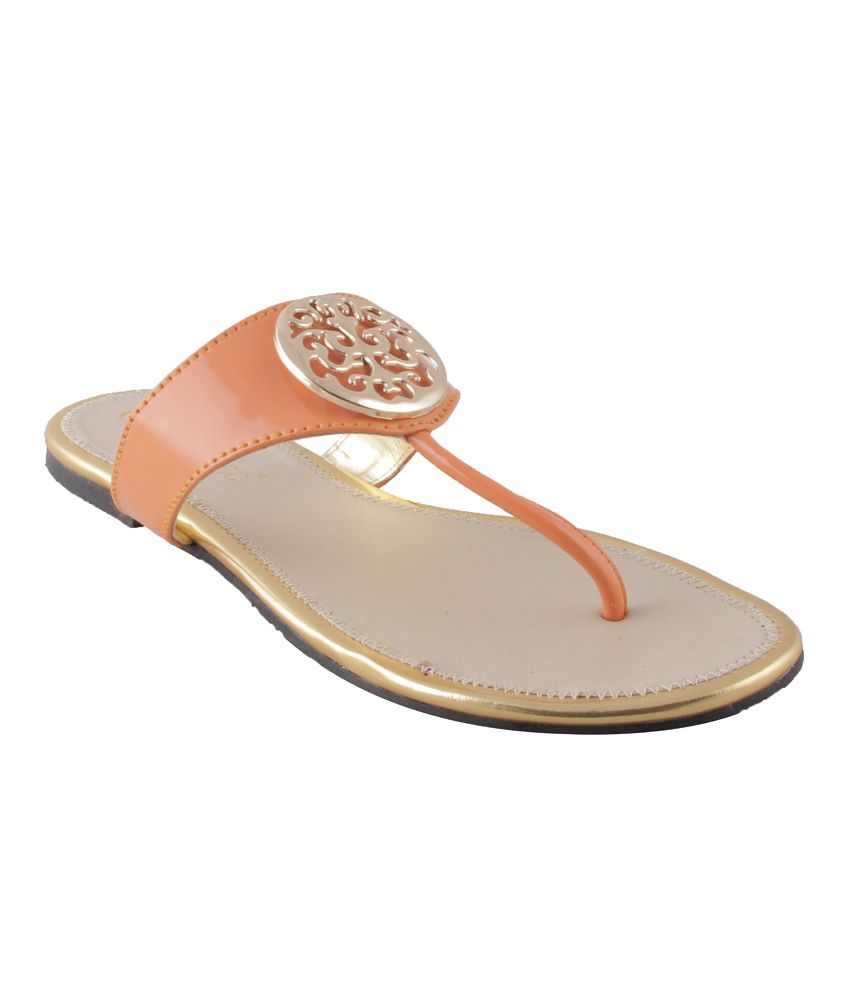 Conceptree Orange Flat Sandals - Buy Women's Sandals @ Best Price ...