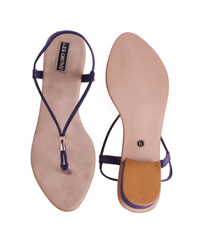 Lee Chung Blue Women Flat Sandals Price 