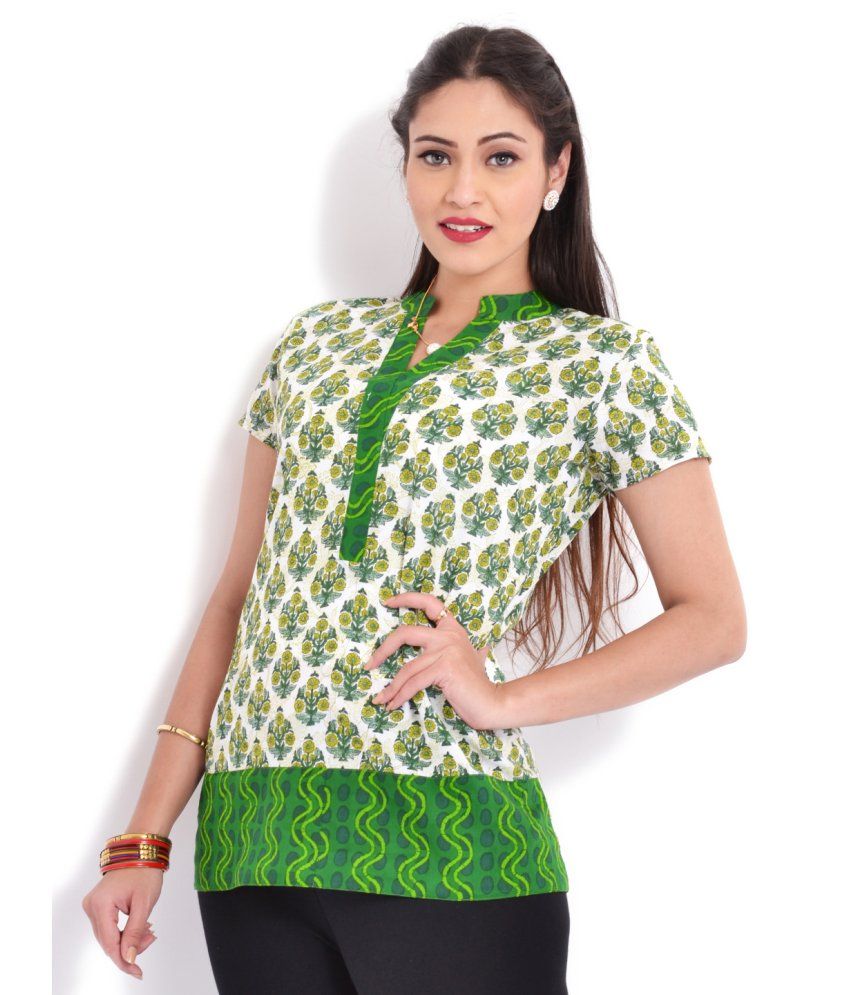 women's short kurta tops