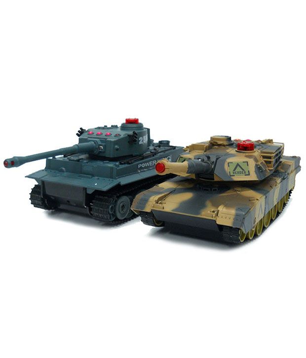Z-Tanks R/C Atomic Toys Remote Micro Infra Red Battle Tanks 1:72