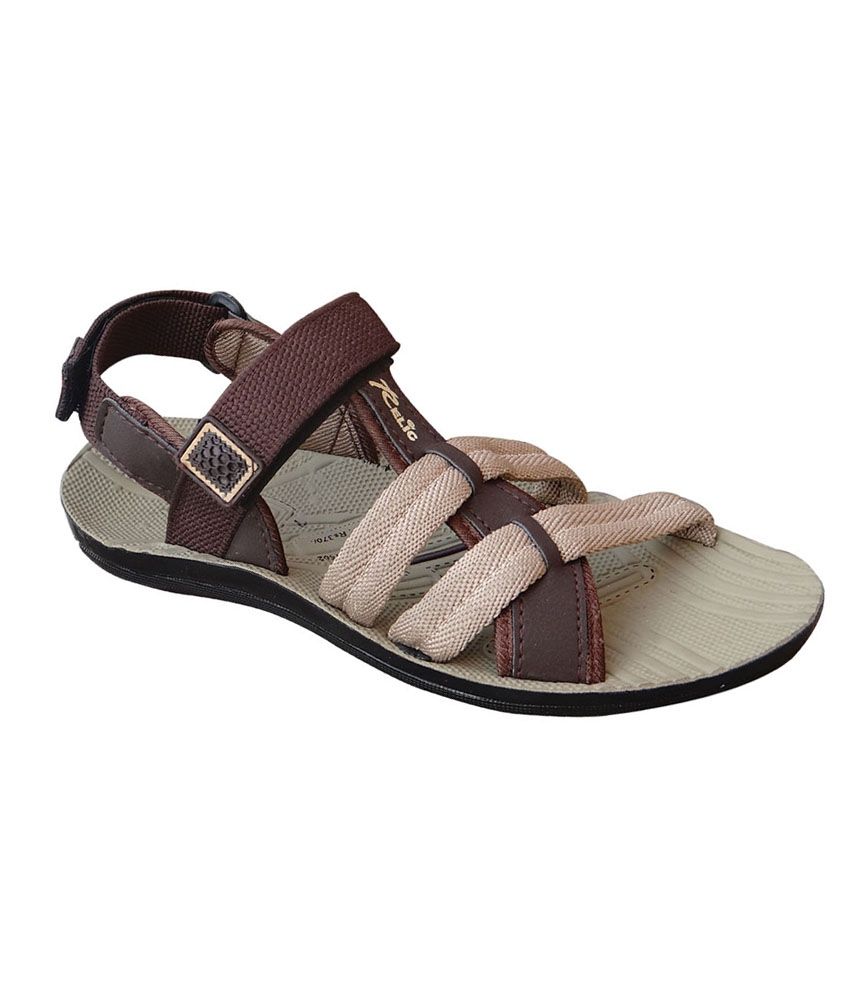 brown velcro sandals