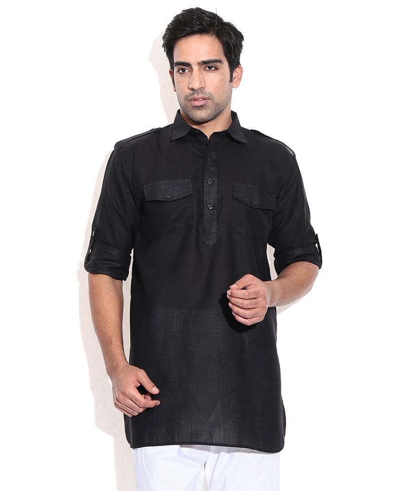 TwoPeople India Bol Bachhan Black Pathani Kurta Buy TwoPeople