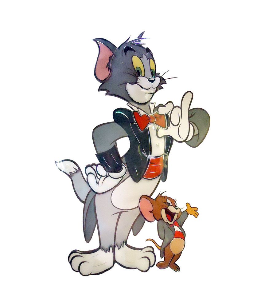 Abee Funny Tom & Jerry 3D Wall & Door Sticker - Buy Abee Funny Tom ...