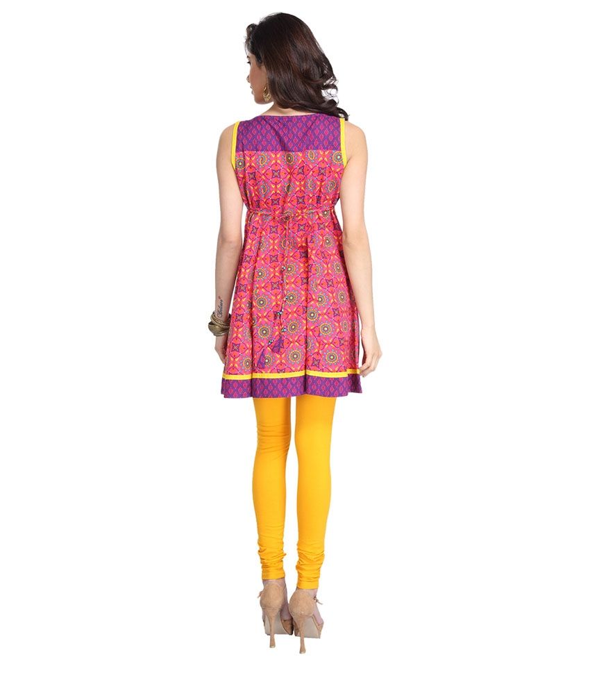 sleeveless strappy kurti