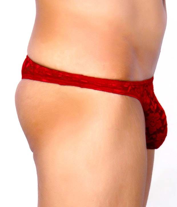 La Intimo Lace Comfy Thong Red Buy La I