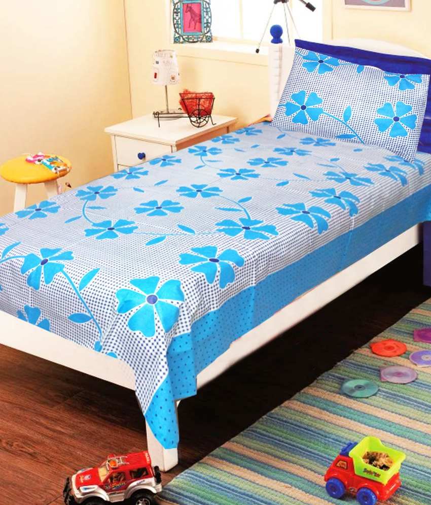 Homefab India Single Cotton Floral Bed Sheet Buy Homefab India Single