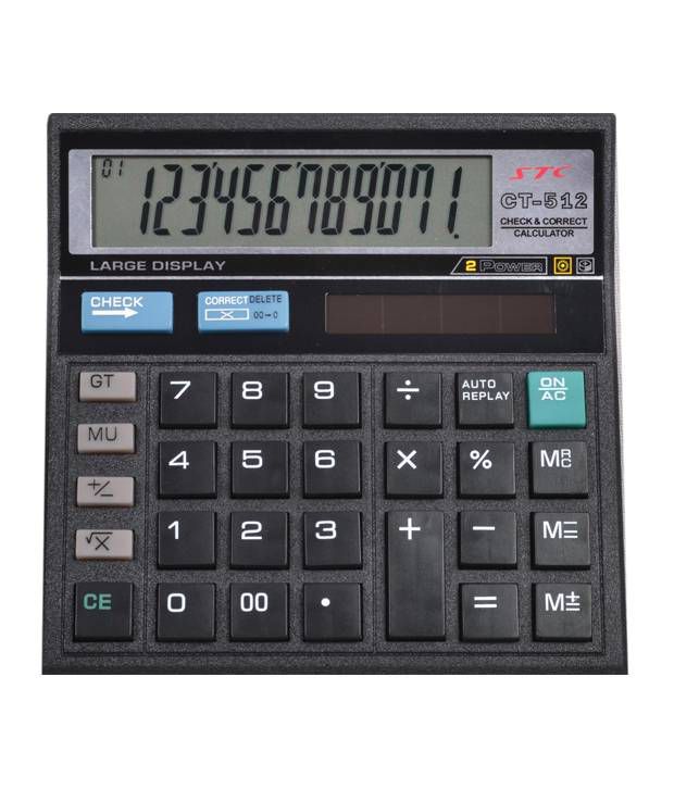     			Stc Basic Check & Correct Calculator - 12 Digit