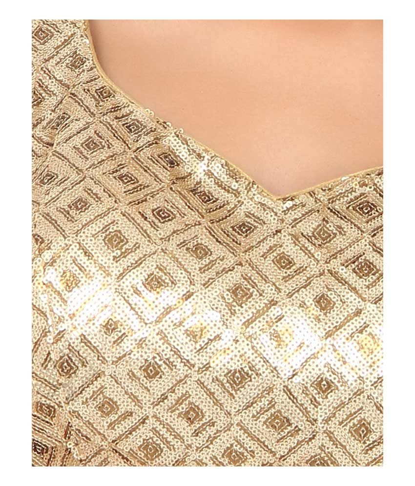 golden sequence blouse