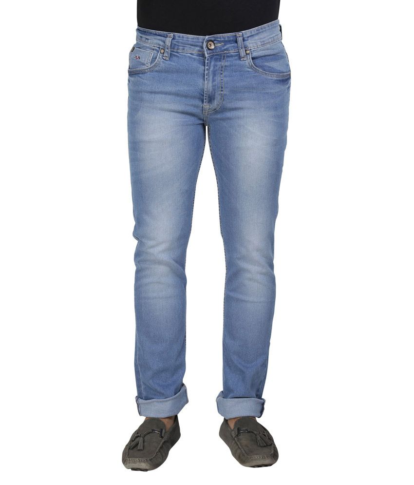 Wert Slim Fit Light Blue Denim Jeans for Men - Buy Wert Slim Fit Light ...