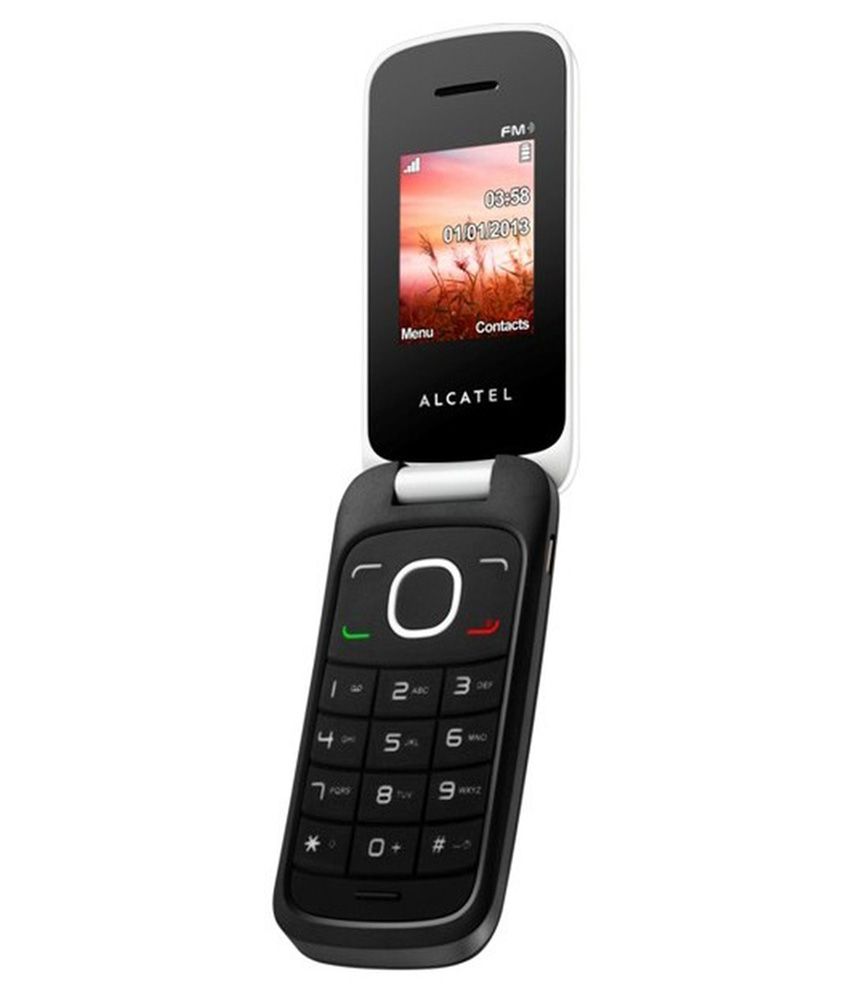 Alcatel White Simply Flip Mobile Phone Mobile Phones Online at Low ...