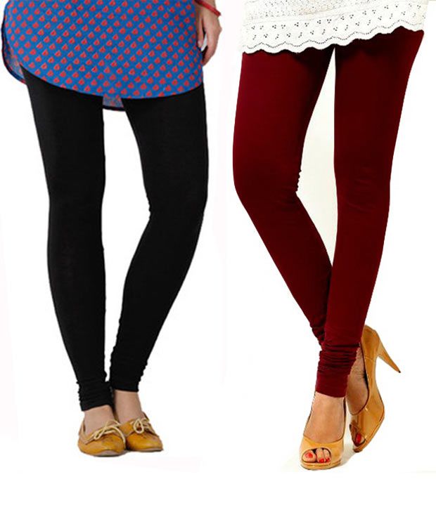 Cotton Stretch Fabric Rupa Softline Black Free Size Ankle Leggings at Rs  380 in Kolkata