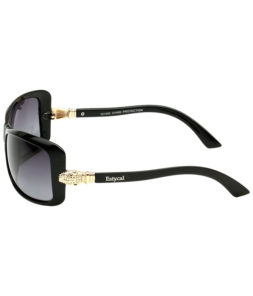 Estycal Black Wrap Around Sunglasses For Women Buy
