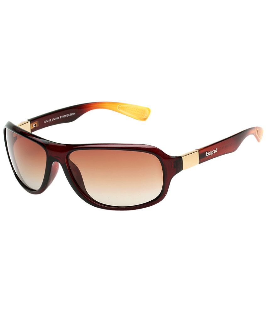 Estycal Brown Wrap Around Sunglasses SDL255225086 1 999f0 