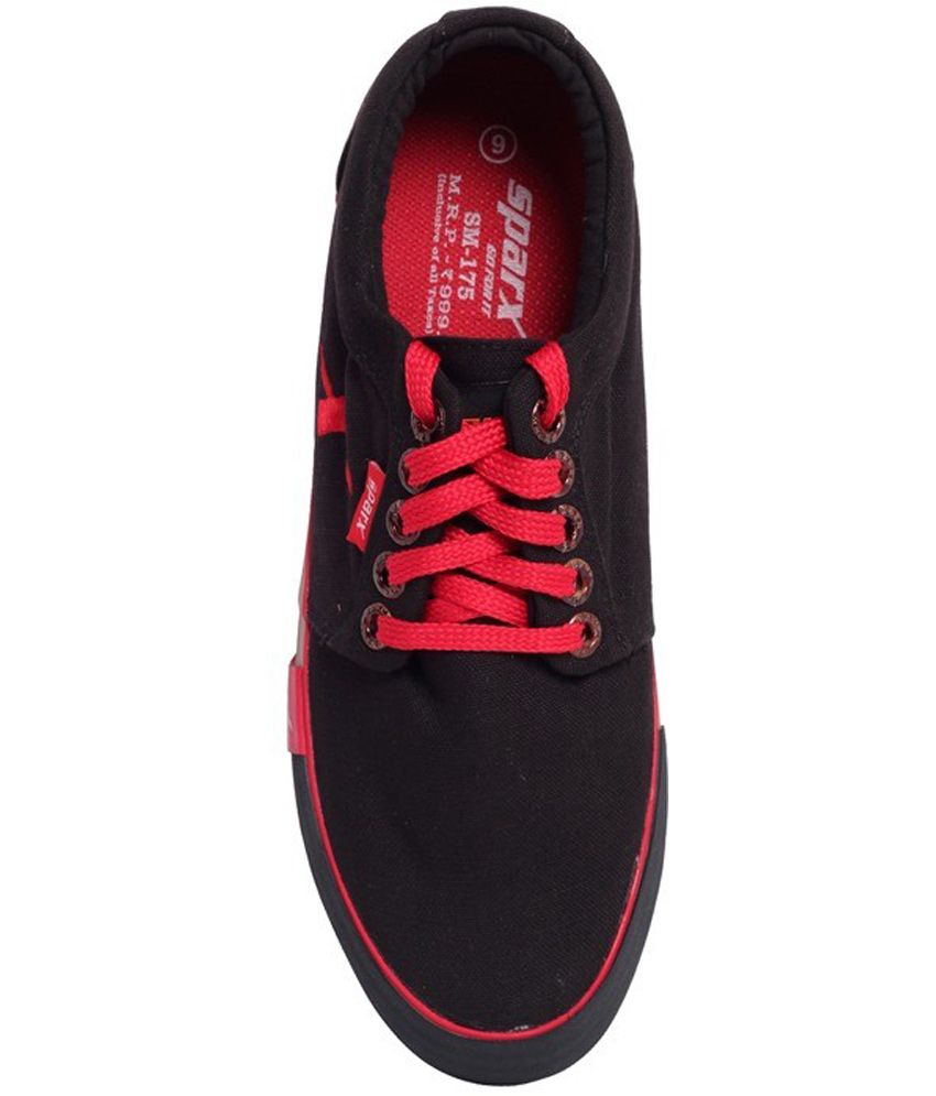 black lace canvas shoes