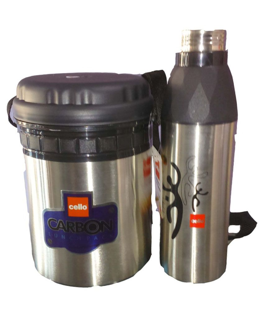 Cello Stainless Steel Tiffin And Waterbottle Buy Online at Best Price