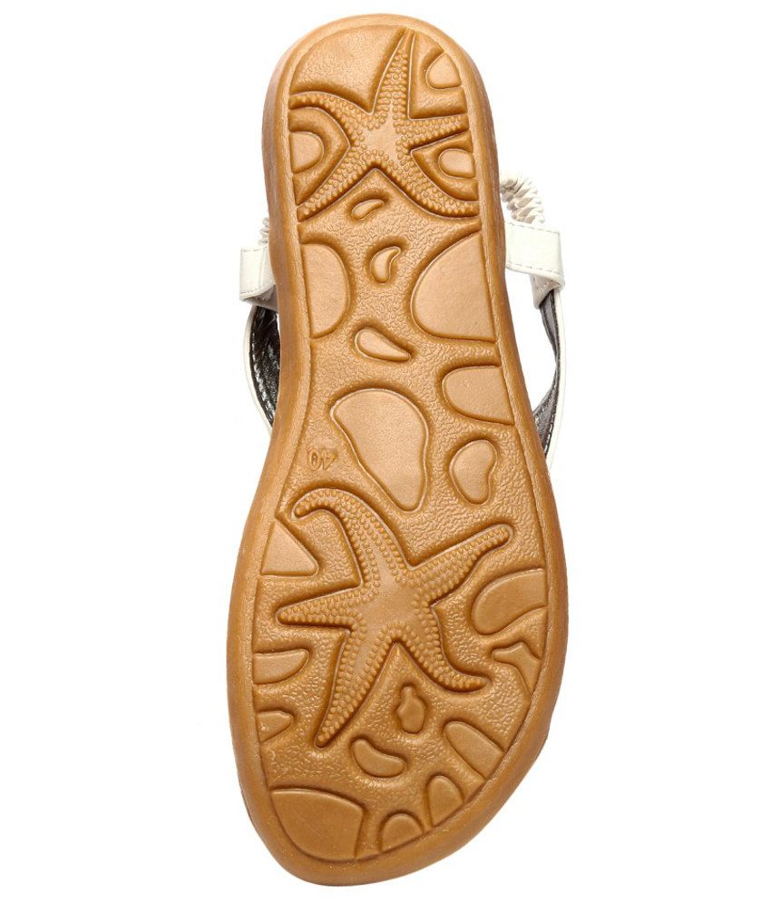 Nell Comfortable White Sandals Price in India Buy Nell Comfortable