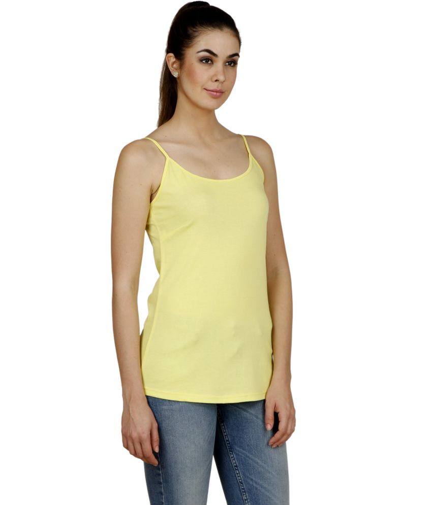 Buy Uptowngaleria Yellow Cotton Camisoles Online at Best Prices in ...