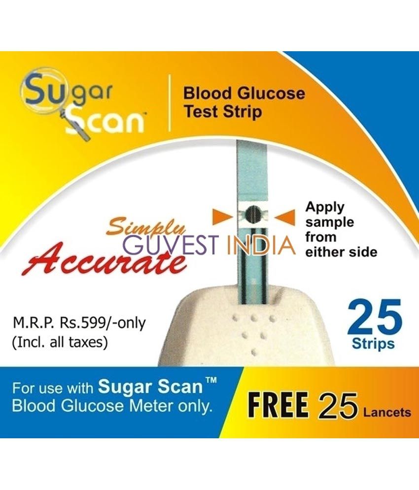     			Thyrocare Sugar Scan Sugar Test Strips (Pack of 25)