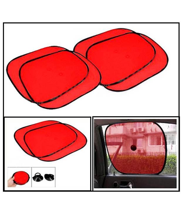Spedy Car Window Sunshade Red Set Of 4 For Hyundai Xcent Buy Spedy