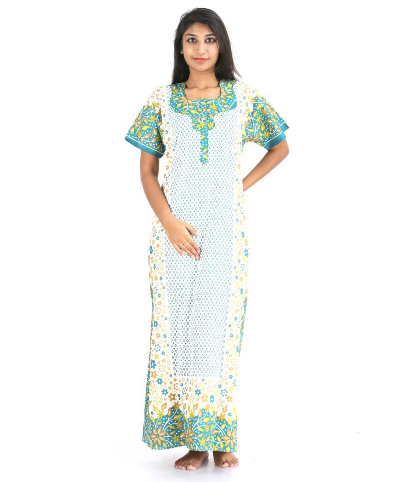 Buy Murugan Textiles Cotton Printed Nighty Online at Best Prices in ...