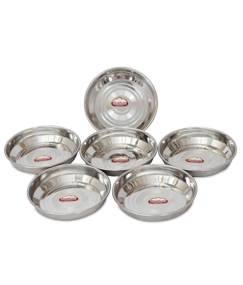 Shubham Designer Steel Plates Dishes Pc Set Cm Small B - Shubham Designer Steel Plates Dishes Pc Set Cm Small B Hlw S shubham designer steel plates dishes pc set cm small b - shubham designer steel plates dishes pc set cm small b hlw s