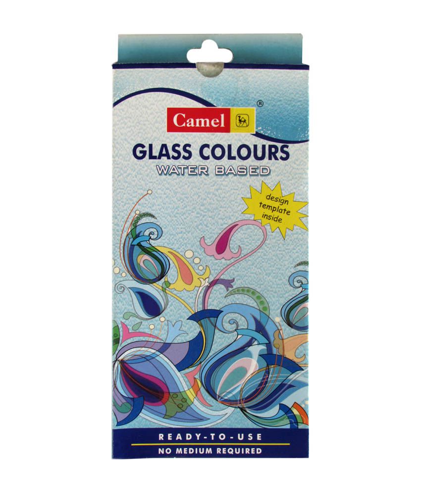     			Camlin WB Glass Colour 6 shades-10ML + 1 Glass Liner Tube (Pack Of 2)