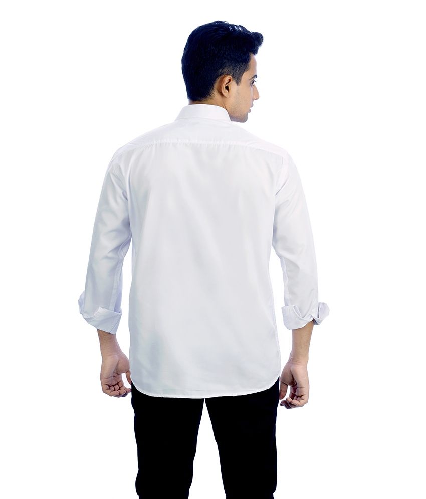 mens white cotton shirts uk