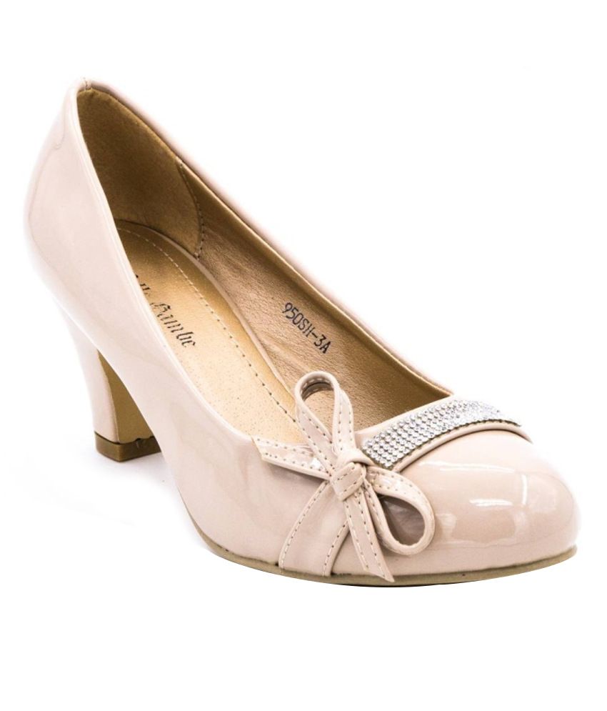 Belle Gambe Neat Beige Pumps Price in India- Buy Belle Gambe Neat Beige Pumps Online at Snapdeal