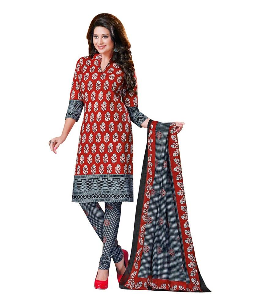 Varsha collection cotton dress material Clearance