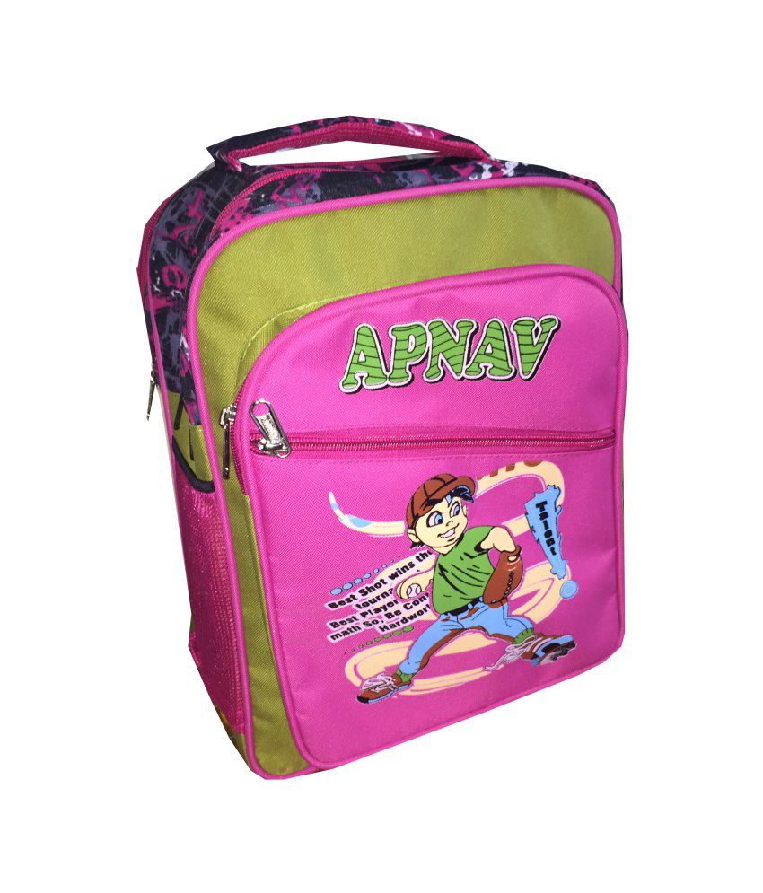     			Apnav Pink 18 Ltrs School Bag for Boys & Girls