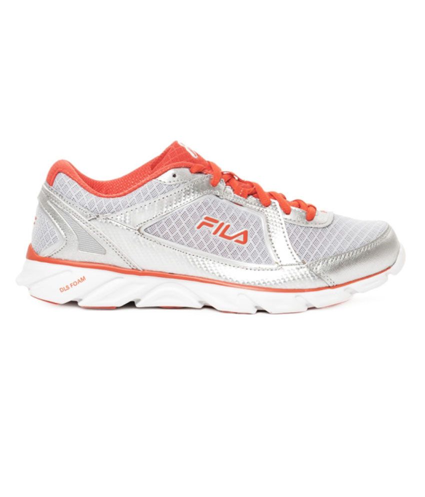 Fila Gray MeshTextile Lace Running Shoes For Women Price in India- Buy ...