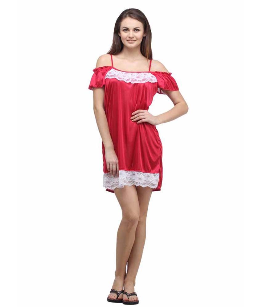 Buy Klamotten Red Cotton Baby Doll Dresses Online at Best Prices in