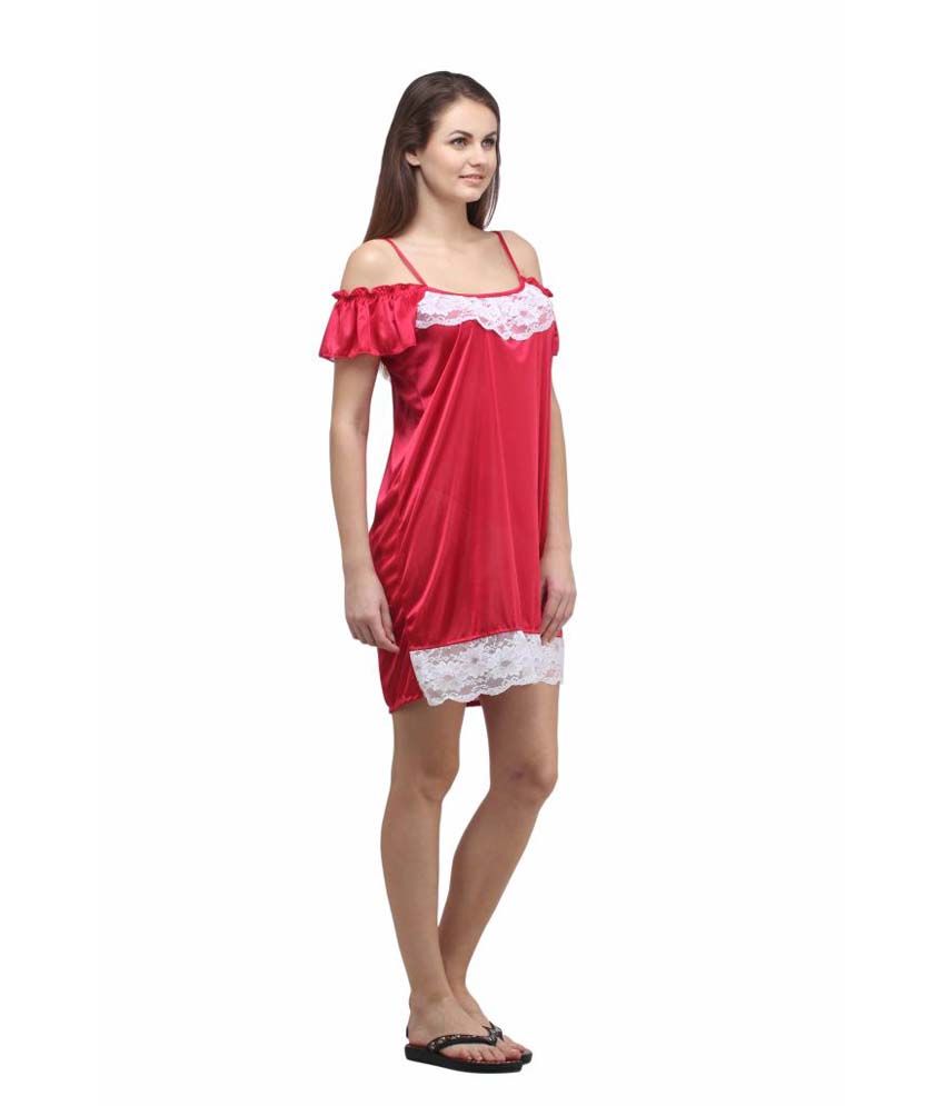 Buy Klamotten Red Cotton Baby Doll Dresses Online at Best Prices in