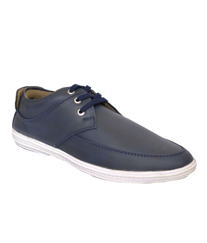 Rabit Blue Synthetic Leather Casual Shoes For Men - Buy Rabit Blue ...