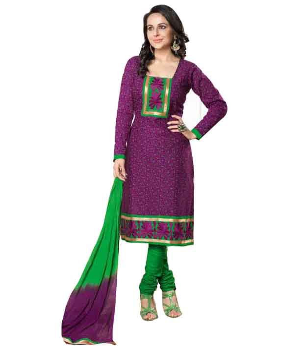 varsha churidar material