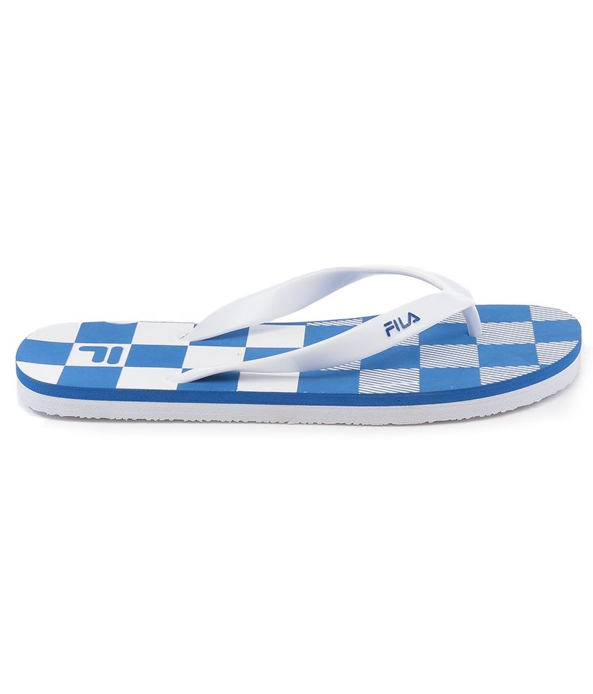 fila slippers blue