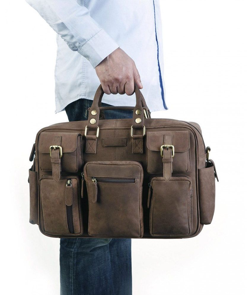 Leaderachi Houston Business Briefcase Bag (Muskat) Buy Leaderachi